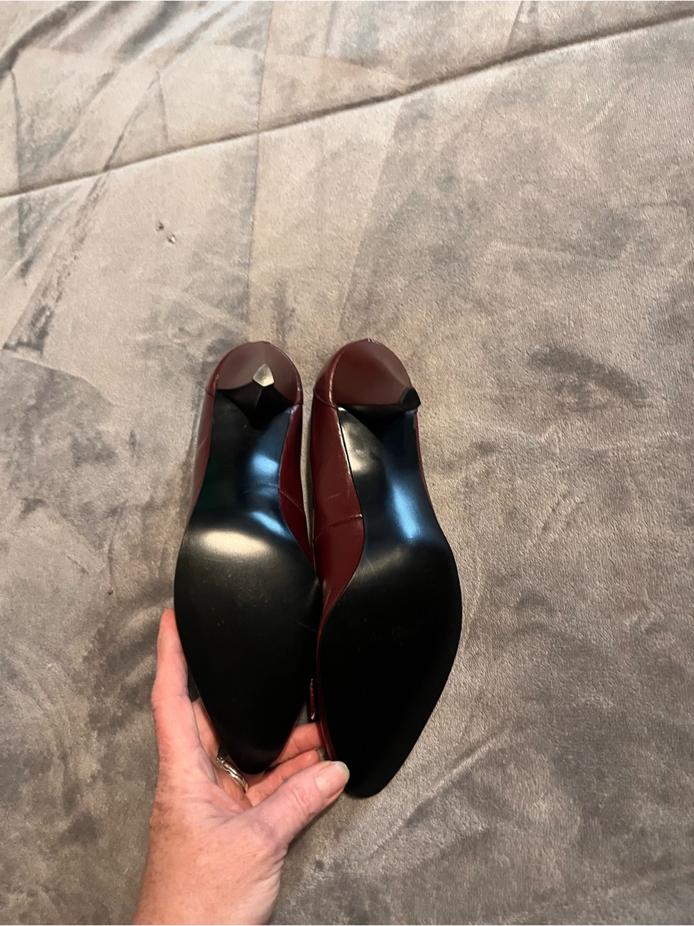 Women's Red Pumps, Borelli size 7 - Picture 5 of 6